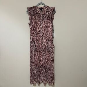 Simply Vera Vera Wang Pink and Brown Dress